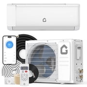 Lumiparty 19 SEER2 18000 BTU Mini Split AC & Heat Pump, 230V Inverter System with WiFi, Remote Control, Home Heating & Cooling up to 1250 sq. ft.
