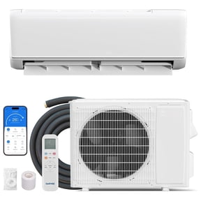 Lumiparty 9000 BTU Mini Split Air Conditioner & Heat Pump, 18.5 SEER2 Ductless Inverter System, 208/230V with Built-in WiFi, App & Alexa Control, Cools & Heats Rooms Up to 450 Sq. Ft.