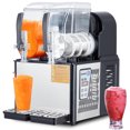 thumbnail image 1 of Lumiparty Dual Tank Slushie Machine, 4L x 2 Frozen Drink Maker, Commercial Slushy Machine with Self-Cleaning Function for Margaritas, Bars & Restaurants, Black, 1 of 7