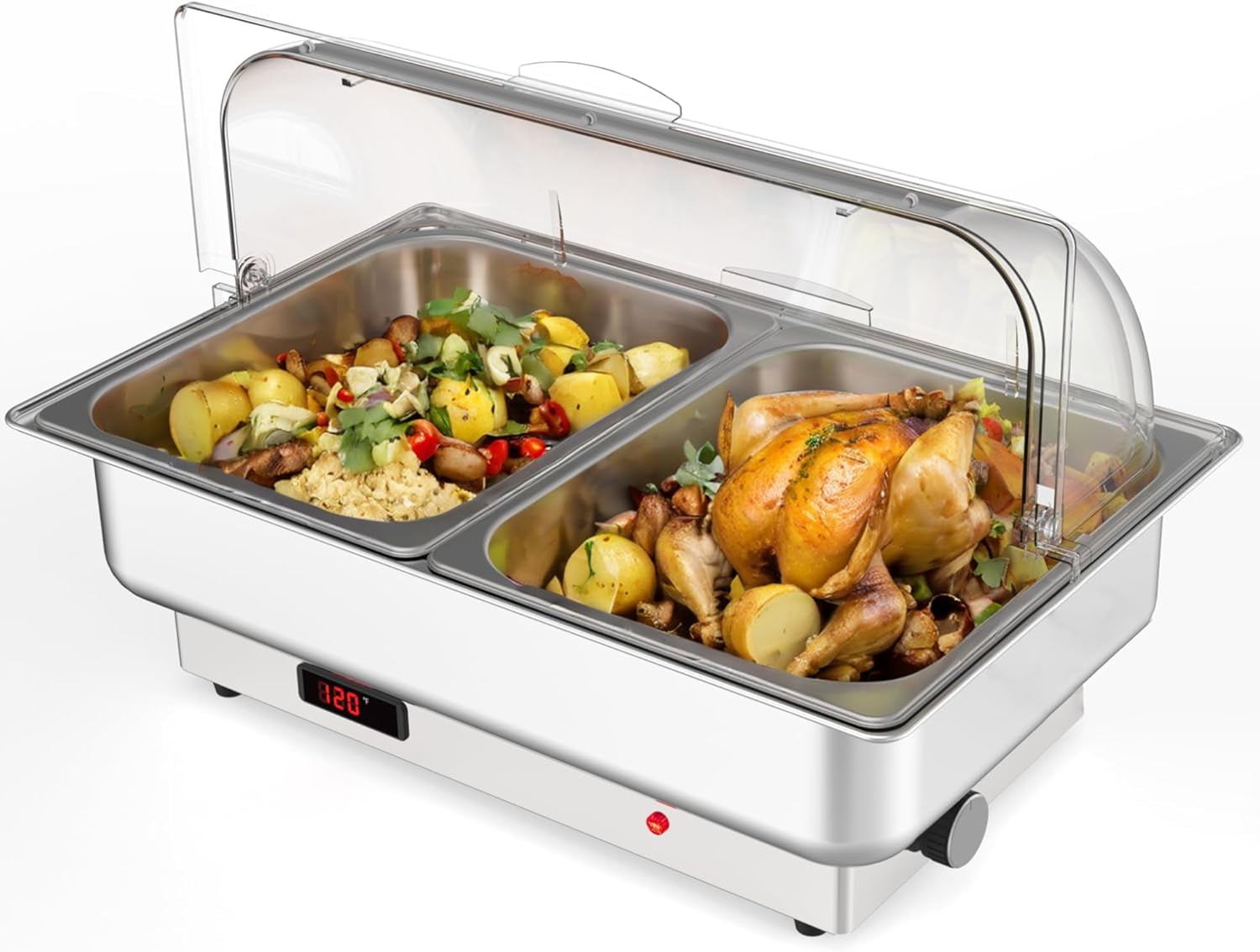 Lumiparty Electric Chafing Dishes Buffet Set with Temperature Control ...