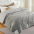 thumbnail image 1 of Lumiparty Electric Heated Blanket Queen Size, with Wireless LCD Controller, 6 Heat Levels & 2-10H Time Settings, 90" x 90" Tufted Fast Heating Electric Quilt, Gray, 1 of 8