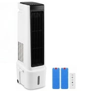 Lumiparty Portable Swamp Cooler, Windowless Evaporative Air Cooler with 5 Gal Water Tank, 120  Oscillation, Ultra Quiet Cooling Fan for Home, Office & Garage