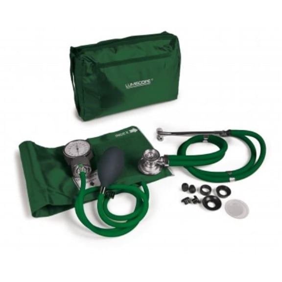 GF Health Products 100-040HG Lumiscope Professional Combo Kit, Hunter Green