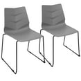thumbnail image 1 of Arrow Contemporary Dining Chair In Black And Grey By Lumisource - Set Of 2, 1 of 6