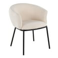 thumbnail image 1 of Lumisource Ashland Contemporary Chair in Black Steel and White Sherpa Fabric, 1 of 7