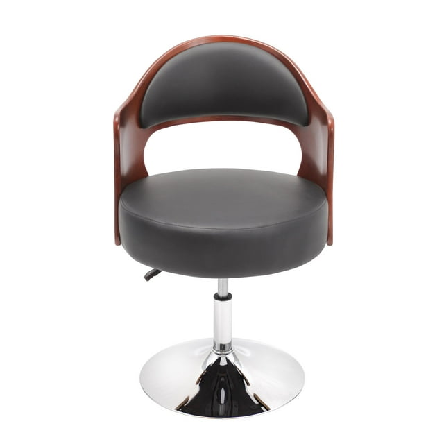Lumisource Cello Adjustable Faux Leather Swivel Dining Chair