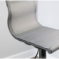 thumbnail image 1 of Lumisource Mirage Contemporary Barstool in Black Metal and Silver Mesh Fabric, 1 of 7
