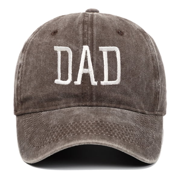 Lumistal Baseball Caps Daddy Hats Aesthetic Washed Distressed Baseball Cap Dad Embroidered Pigment Dyed Profile Cotton Cap Father's Day Sun Hats for Women Coffee One Size