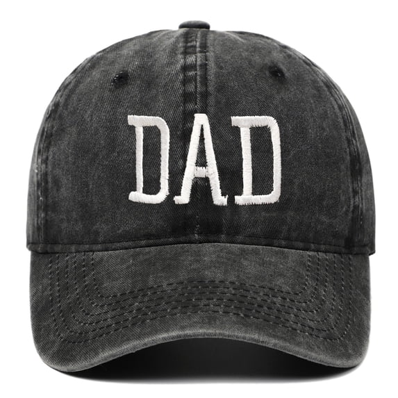 Lumistal Baseball Caps Daddy Hats Aesthetic Washed Distressed Baseball Cap Dad Embroidered Pigment Dyed Profile Cotton Cap Father's Day Sun Hats for Women Black One Size