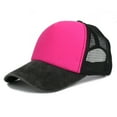 thumbnail image 1 of Lumistal Baseball Caps Unisex Adjustable Running Workouts Breathable Mesh Outdoor Activities Sun Hat Visor Dad Hat All Seasons Trucker Hat Hot Pink One Size, 1 of 3