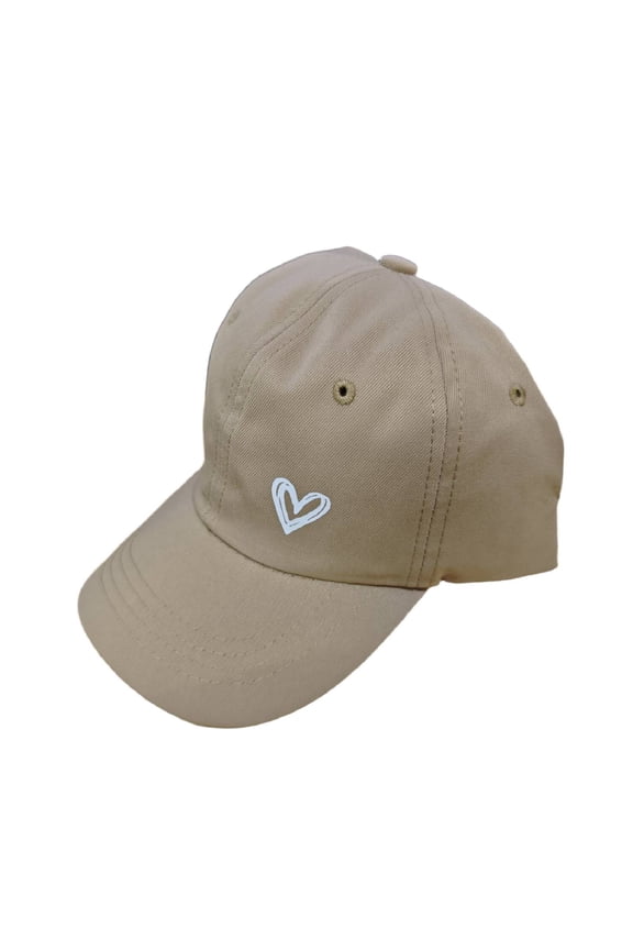 Baseball Caps for Women Heart Embroidered Baseball Cap Distressed Adjustable Hat For Women Profile Dad Hats Unisex Cotton Cap Sun Hats for Women Coffee One Size