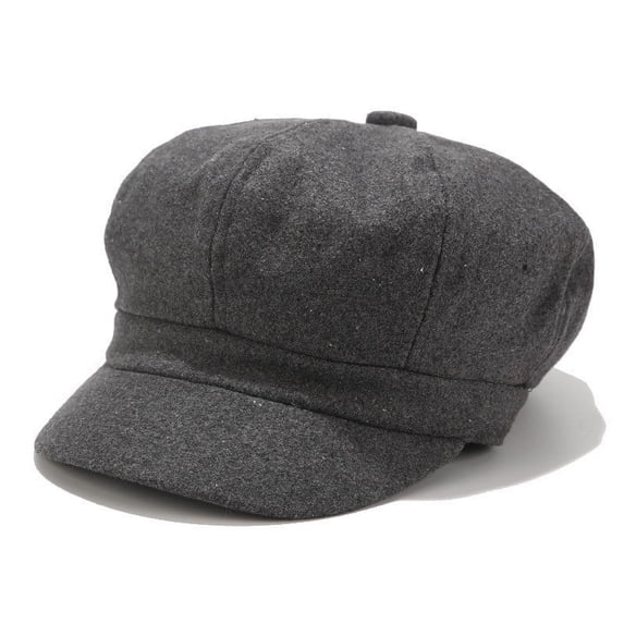 Lumistal Beret for Men Vintage Women Winter Warm Solid Color Hat Beret Cap Korean Painter Newsboy Classic Beanie Cap Painter Berets Mens Newsboy Hats Dark Gray One Size