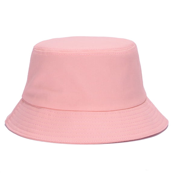 Lumistal Bucket Hat for Men Bucket Hat Cotton Fishing Brim visor Men Sun Hunting Summer Camping Cap Sun Bucket Hats for Women Pink One Size