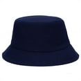 thumbnail image 1 of Lumistal Bucket Hat for Women Bucket Hat Cotton Fishing Brim visor Men Sun Hunting Summer Camping Cap Sun Bucket Hats for Men Navy One Size, 1 of 2