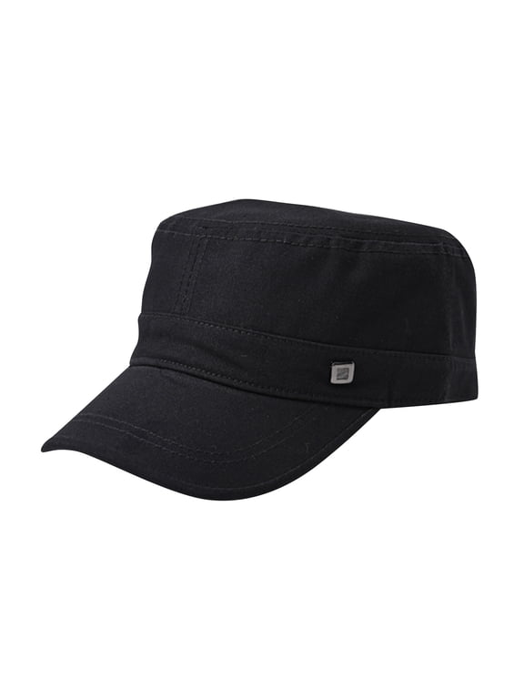 Cadet Army Caps Fashion Casual Cotton Flat Top Sunshade Washing Hiking Hat Distressed Cadet Hat Tactical Military Baseball Cap for Men Flat Top Hat Black One Size