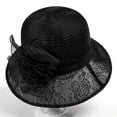 thumbnail image 1 of Lumistal Derby Hats for Women Church Fascinator Bridal Tea Party Wedding Hat Summer Sun Beach Visor Hat Tea Party Hats Fascinators Hats for Women Black One Size, 1 of 2