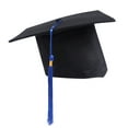 thumbnail image 1 of Lumistal Graduation Cap Neutral Adult Child Graduation Cap with Tassel Adjustable High School University Graduation Cap with Tassel Blue One Size, 1 of 2