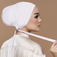 thumbnail image 1 of Lumistal Head Wraps For Women Casual Solid Color Multicolor Elastic Bandage Lace Bottom Muslim Hijab Chemo Cancer Cap Turban for Women One Size, 1 of 3