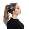 thumbnail image 1 of Lumistal Headbands for Women, Stretchy Non Slip Soft Cotton Cloth Hair Bands Multifunctional Sports Fitness Yoga Headband for Sports Workout Yoga and Running B One Size, 1 of 3