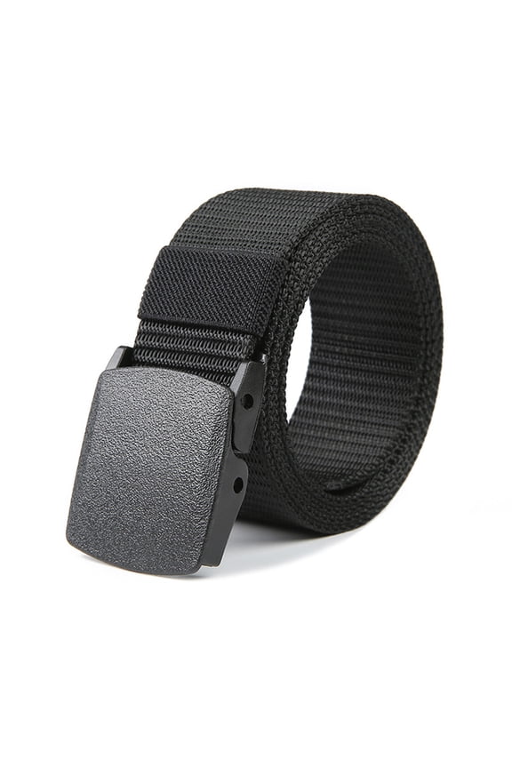 Mens Belt Leather Ratchet Belt Customizable Fit Nylon Tactical Belt Adjustable Golf Belt Work Casual Outdoor Hiking Daily Wear Effortless Style Black One Size