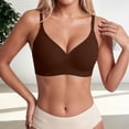 thumbnail image 1 of Lumistal Push Up Bra Jelly Bras Wireless Push Up Bra V Neck Seamless Full Coverage Bralette No Underwire Comfy Thin Breathable Everyday Bra Sports Bras for Women XL, 1 of 5