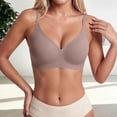 thumbnail image 1 of Lumistal Push Up Bra Jelly Bras Wireless Push Up Bra V Neck Seamless Full Coverage Bralette No Underwire Comfy Thin Breathable Everyday Bra Sports Bras for Women M, 1 of 5