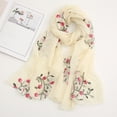 thumbnail image 1 of Lumistal Scarf for Women Embroidery Chiffon Lightweight Fashion Summer Fall Scarf Wrap Shawl For Women Chiffon Scarf for Women One Size, 1 of 3