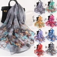 thumbnail image 1 of Lumistal Scarf for Women Shawl Wraps for Women 160*50cm Print Long Soft Wrap Scarf Simulation Silk Shawl Scarves Chiffon Scarf for Women One Size, 1 of 5