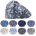 thumbnail image 1 of Lumistal Scrub Caps for Women Unisex Fashion Print Adjustable Hat Surgical Caps with Ponytail Holder Nurse Hats Scrub Caps F One Size, 1 of 3