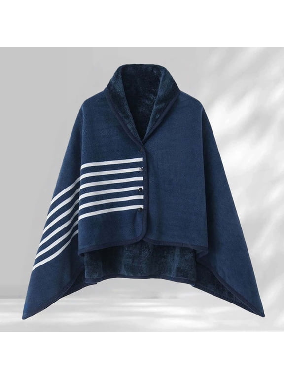 Shawl Wraps for Women Winter Coral Fleece Double Layer Multifunctional Outdoor Cold Proof And Warm Plaid BlanketHome Shawl Shawls and Wraps for Evening Dresses B