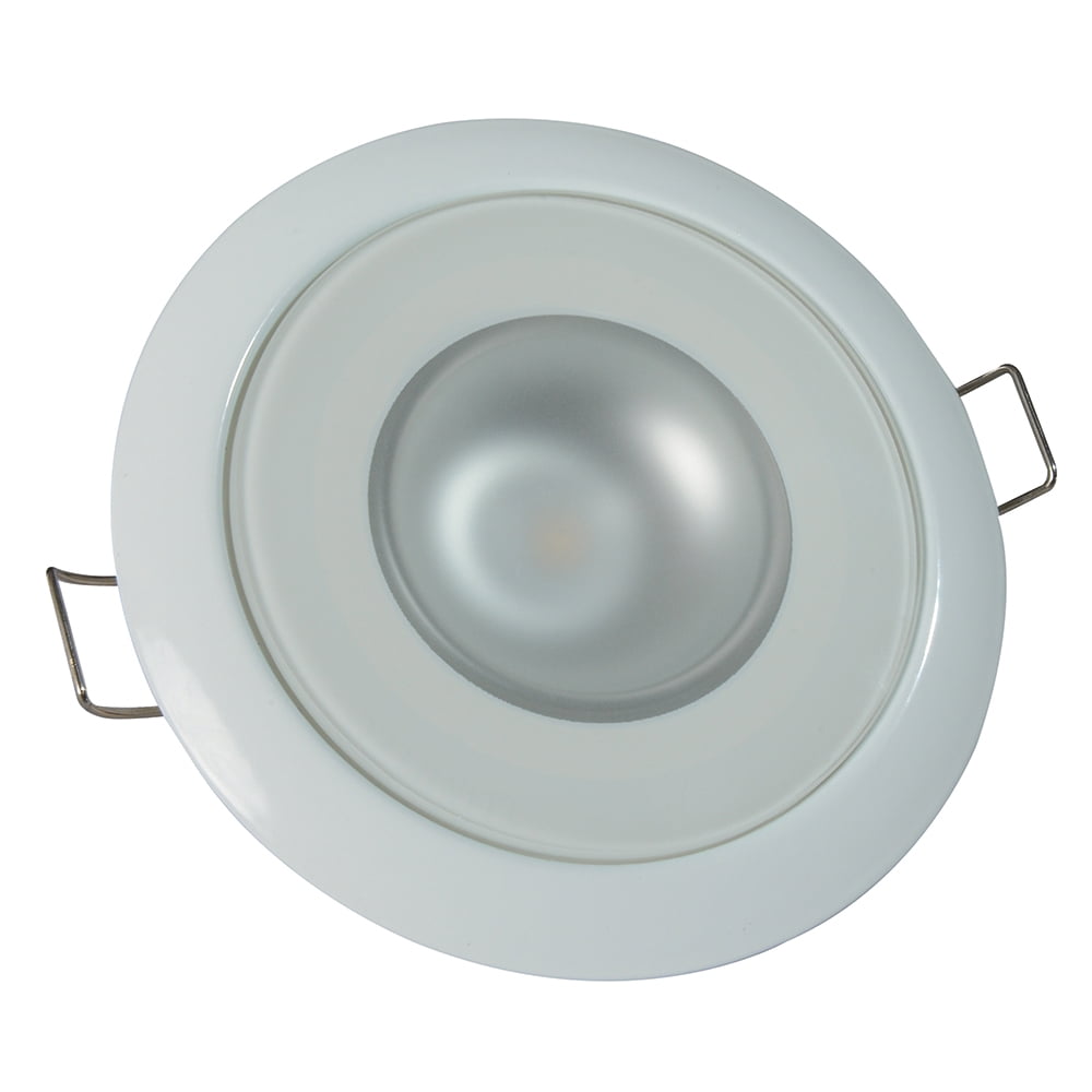 Lumitec Mirage - Flush Mount Down Light - Glass Finish/White Bezel