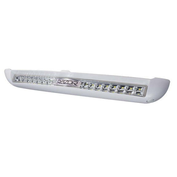 Lumitec Razor Light Bar - Flood - White Housing w/Inverted Logo Flush Mount 101590