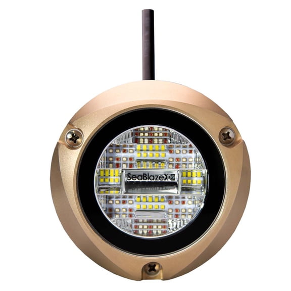 Lumitec Zambezi X2 Dual Color Blue/white For Pontoon Boats Bronze Housing 12/24v Led