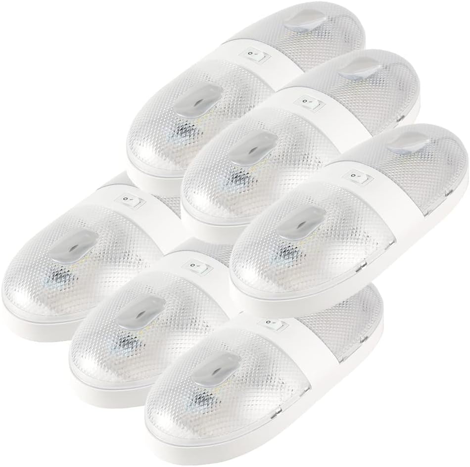 Lumitronics 12V Double LED Ceiling Dome Light RV Interior Lights with ...
