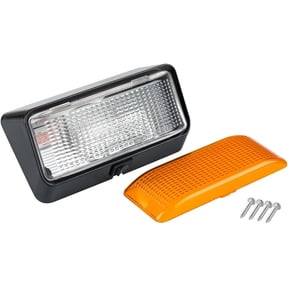 Lumitronics 12V LED Light Exterior RV Porch Light with Switch, Utility Camper Lights, Black Base