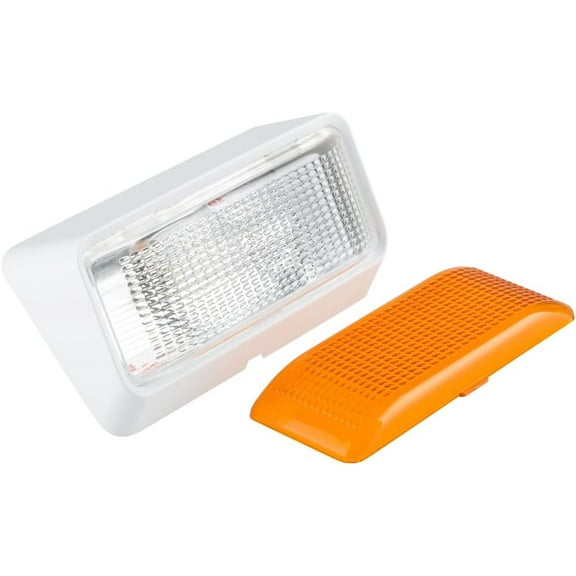 Lumitronics 12V LED Light Outdoor Exterior RV Porch Light Utility Camper Lights, White Base