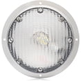 thumbnail image 1 of Lumitronics 7” Round Surface Mount RV Porch Scare Light RV LED Lights, Stainless Steel, 1 of 7