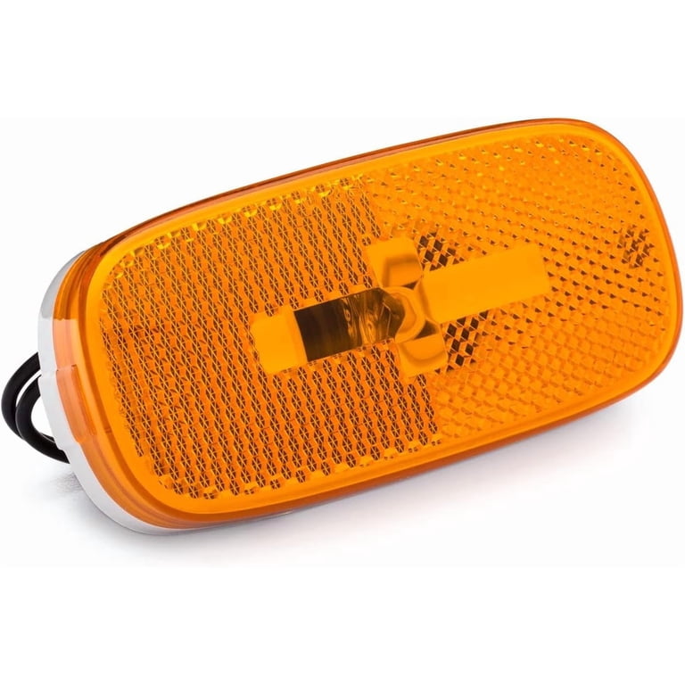 Fortpro Rectangular Side Marker Led Light with 3 LEDs - Colored / Amber Fortpro Rectangular Side Marker Led Light with 3 LEDs - Colored / Amber