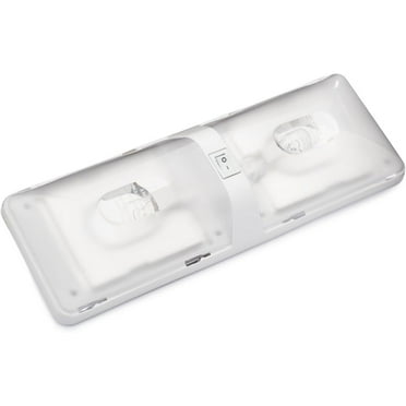 6 Luci Da Soffitto LED Per Camper Lumitronics, Doppia Cupola, 12V, 338 Lumen, Con Interruttore