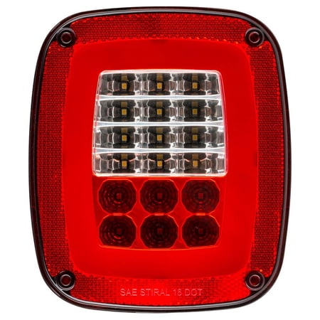 Lumitronics LED Red 6-Function Universal Box Lamp RV Tail Light - LUM-STS10