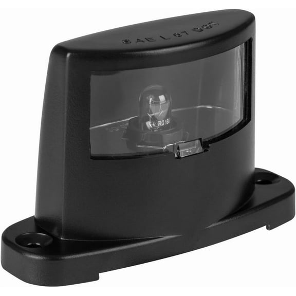 Lumitronics Plastic License Plate Light Lamp, Trailer Light, Boat Light, and Car Light, Black
