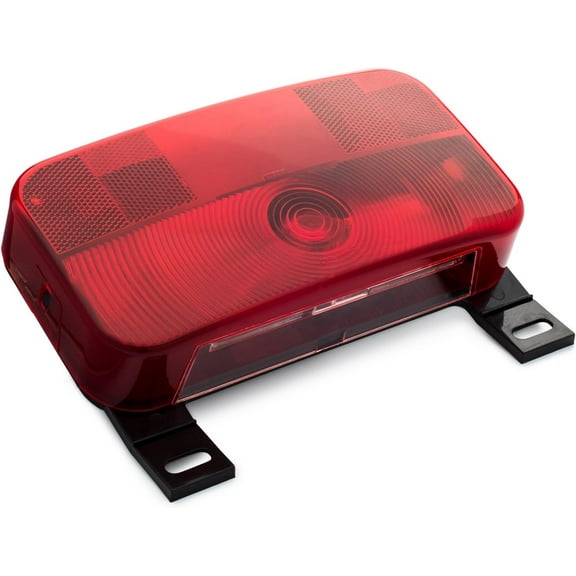 Lumitronics Surface Mount License Light Trailer Light Kit for RV, Camper, and Camping Trailer, Black