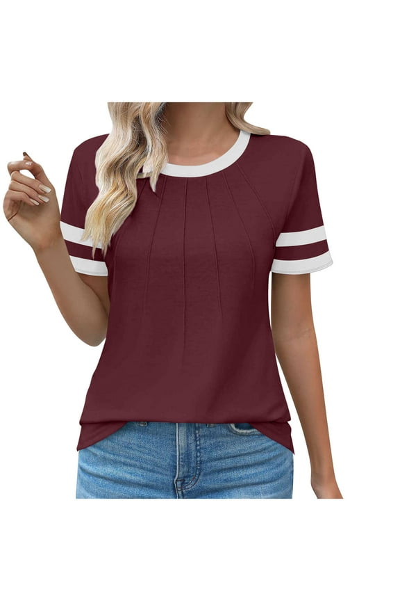 Crop Tops For Women Trendy Loose Fit Vneck Tshirts Shirts For Women Pack Black Blouses For Women Dressy Womens T Shirts V Neck Short Sleeve