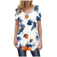 thumbnail image 1 of Lumivie Crop Tops For Women With Sleeves Workout Tshirt For Women Blouses For Women Plus Size Womens Plus Size 100 Cotton Graphic T Shirts, 1 of 6