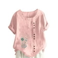 thumbnail image 1 of Lumivie Cute Tops For Women Going Out Plus Tshirts Shirts For Women Cotton Long White Blouse For Women Under Blazer White T Shirts For Women Fitted Stretch Tops, 1 of 4