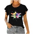 thumbnail image 1 of Lumivie Cute Tops For Women Plus Size To Pair With Leggings Tshirts Shirts For Women Plus Size Cotton Summer Blouses For Women 2025 Office Women'S T Shirts Cotton, 1 of 6