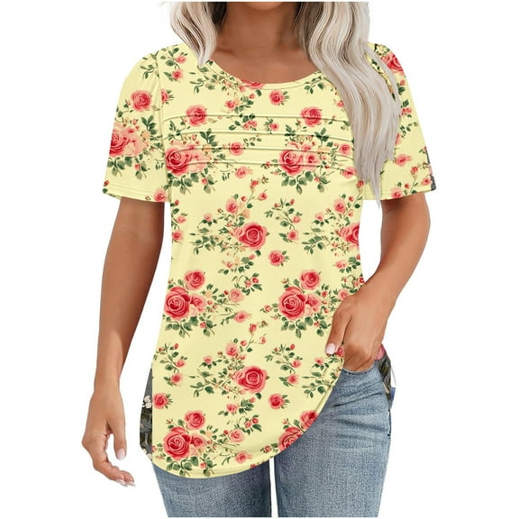 Lumivie Going Out Tops For Women Lace Tank Workout Tshirts Shirts For Women Cotton Plus Size Blouses For Women 4X-5X Short Sleeve Workout Shirts For Women Loose Fit Stylish