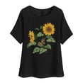 thumbnail image 1 of Lumivie Halter Tops For Women With Built In Bra V Neck Dressy Tshirts Shirts For Women Cotton Blouses For Women Plus Size Elegant Womens T Shirts V Neck Loose Fit, 1 of 4