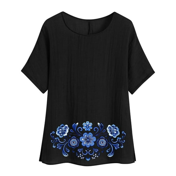 Lumivie Plus Size Tops For Women 4X-5X Boho Tshirts Shirts For Women Plus Size Religious Peasant Blouses For Women Xs T Shirts For Women Pack White