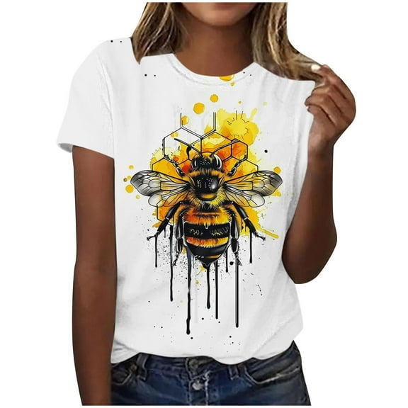 Lumivie Plus Size Tops For Women Dressy Summer Tshirts Shirts For Women Graphic Funny Women'S Blouses & Button-Down Shirts Petite Womens T Shirts Cotton Loose Fit
